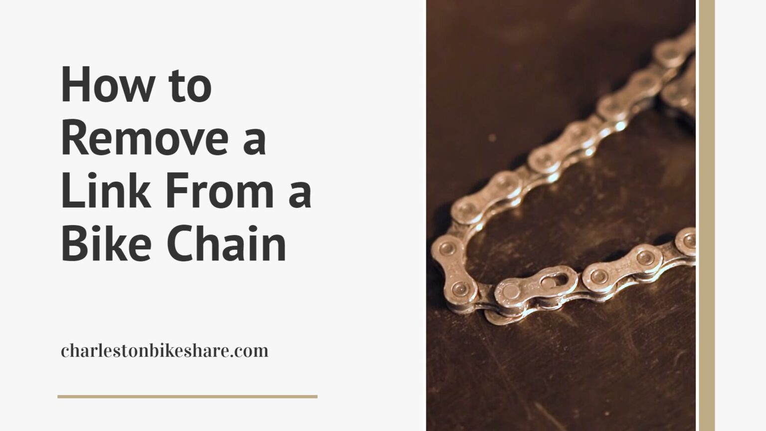 How to Remove a Link From a Bike Chain? 3 Easy Methods